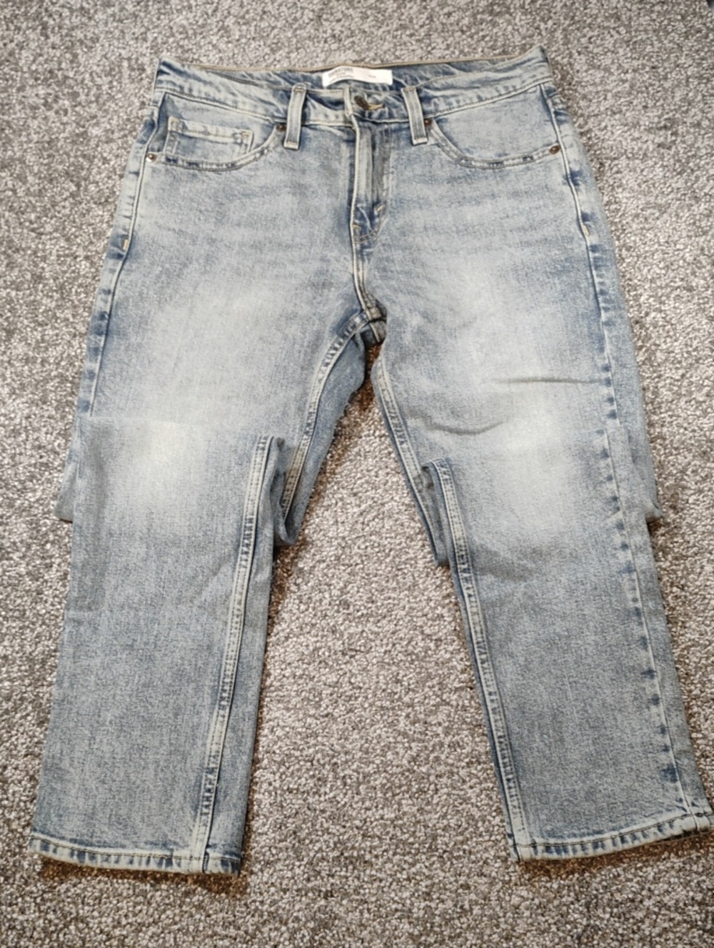 Mens 29x29 Signature by Levi Strauss Light Wash Straight Leg Jeans